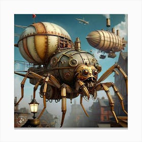 Steampunk Spider Canvas Print