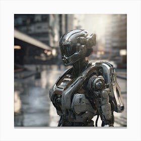 Futuristic Robot 137 Canvas Print