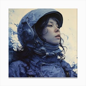 Girl In Space 1 Canvas Print