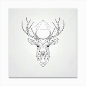 Deer Head Canvas Print