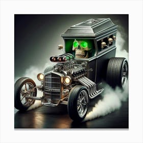 Skeleton Car 1 Canvas Print