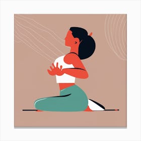 Yoga Pose Canvas Print