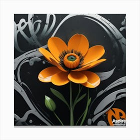 Orange Flower Canvas Print