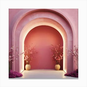 Pink Archway 2 Canvas Print