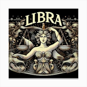 Zodiac Sign Libra, Air Element, The Scales 1 Canvas Print