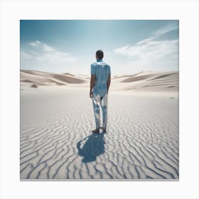 Man In The Desert 59 Canvas Print