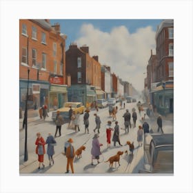 City Street Canvas Print