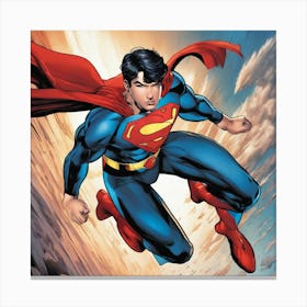 Superman In Flight 2 Canvas Print