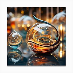 Glass Spheres 10 Canvas Print