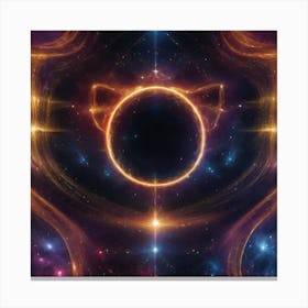 Abstract Cosmic Energy" - An abstract representation of cosmic energy and the universe Canvas Print