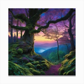 Mossy Forest 1 Canvas Print