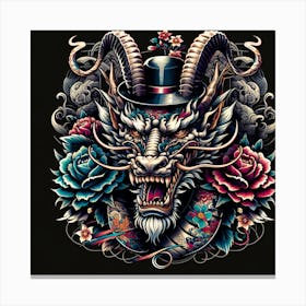 Dragon Head Canvas Print