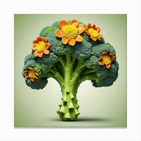 Broccoli Flower 7 Canvas Print