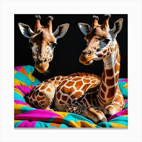 Giraffes Canvas Print