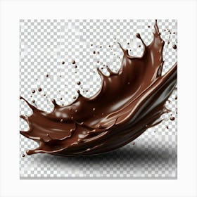 Chocolate Splash Png Clipart Canvas Print