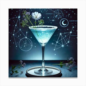 A Celestial Themed Cocktail Named The Moonshadow 1024x1024 Canvas Print