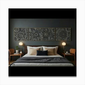 Shabby Chic Bedroom Canvas Print