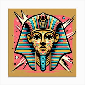 Pharaoh Tuthmesen Head Canvas Print