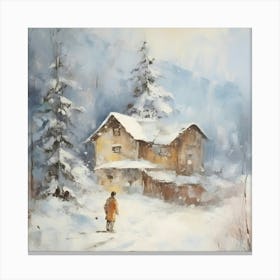 Winter In The Mountains Canvas Print