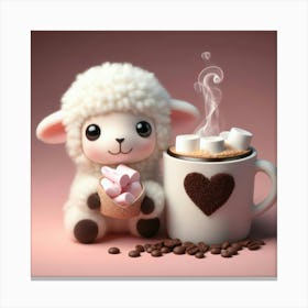 Sweet Dreams Of Cocoa And A Lamb Canvas Print