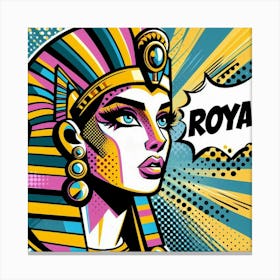 Pop Egyptian Queen Tiyenmaat Canvas Print