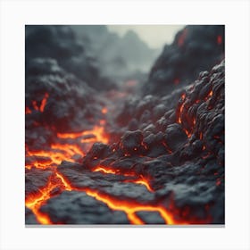 Lava Flow 34 Canvas Print