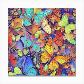Butterfly Jigsaw Puzzle Canvas Print