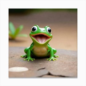 Funny Frog Canvas Print