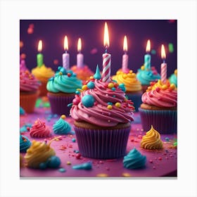 cake colors Canvas Print