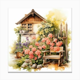 Garden House 1 Canvas Print