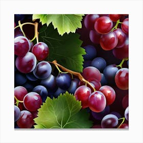 Grapes Wallpaper Canvas Print