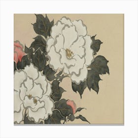 Peonies (Fukamigusa) (1909 1910) Canvas Print