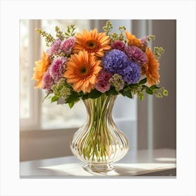 Bouquet Of Flowers Canvas Print