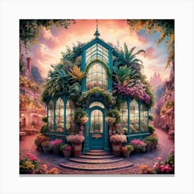 A Stunning And Vivid Greenhouse Square Art Piece W G9yg8zkztxsetmal3nla Q M8xpptdjt Kd5pxlbl1h G Canvas Print