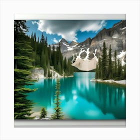 Lake In The Mountains 19 Canvas Print