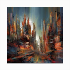 Futuristic Cityscape 4 Canvas Print