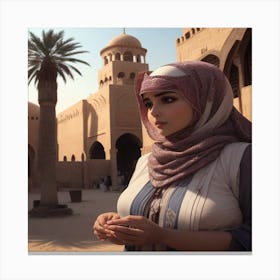 Islamic Woman Canvas Print