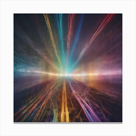 Abstract Light Tunnel Canvas Print