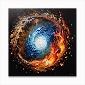 Fire Spiral Canvas Print