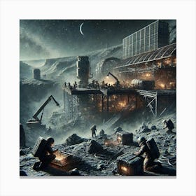 A Cinematic Sci Fi Depiction Of Abandonment And S Canvas Print