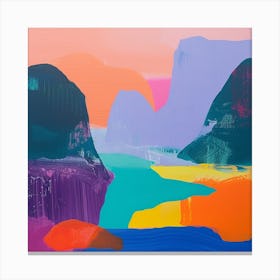 Abstract Travel Collection Thailand 3 Canvas Print
