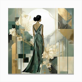 Back View Of A Woman Canvas Print