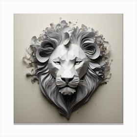 Paper Lion Canvas Print