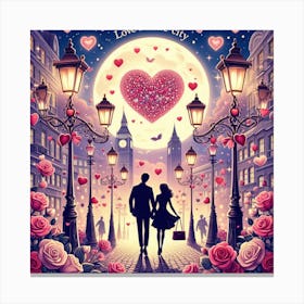 Love In The City Canvas Print