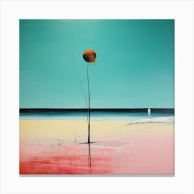 The Beach - abstract art Canvas Print