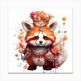 Red Panda 5 Canvas Print