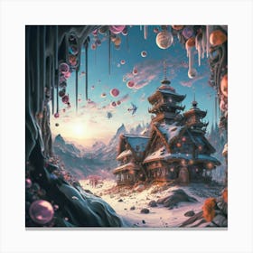 mountain village, 11 Canvas Print