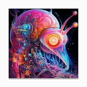 Psychedelic Snail Canvas Print
