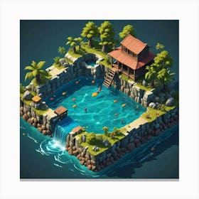 Isometric Isometric Illustration Canvas Print