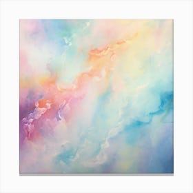 Abstract Painting Pastel Canvas Print